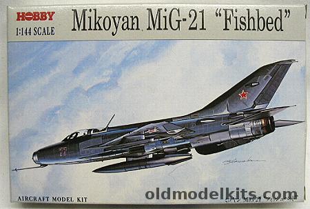 Hobby 1/144 MIG-21 Fishbed (Early), J08-250 plastic model kit